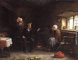 Frederick Daniel Hardy Canvas Paintings - A Sailors Tale